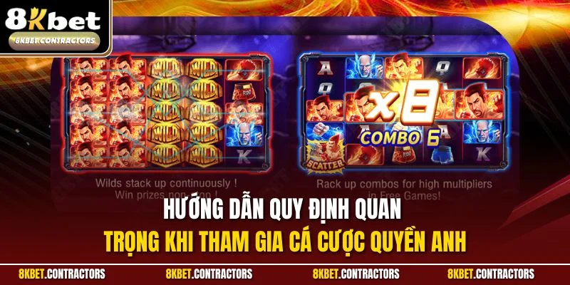Hướng dẫn quy định quan trong khi tham gia cá cược quyền anh